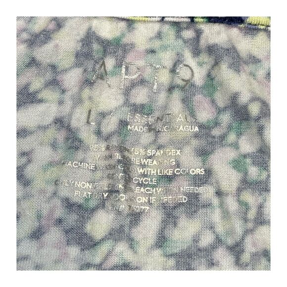 Apt. 9 Blouse Top Women Large Multi Printed Stretch V-Neck Short Sleeve Pullover - Picture 2 of 6